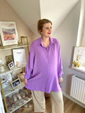 Long Bluse Basic Lila