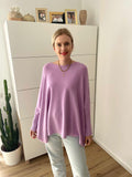Poncho Pullover Lila