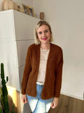 Cardigan Midi Braun