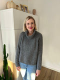 Cozy Rollkragen Pullover Grau