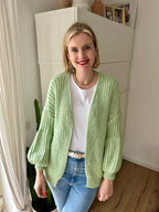 Strick Cardigan Midi Mint